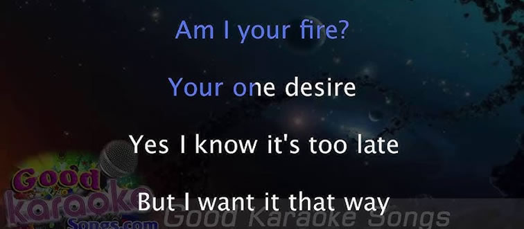 What Backstreet Boys anthem demands to know if they are your fire and one desire?