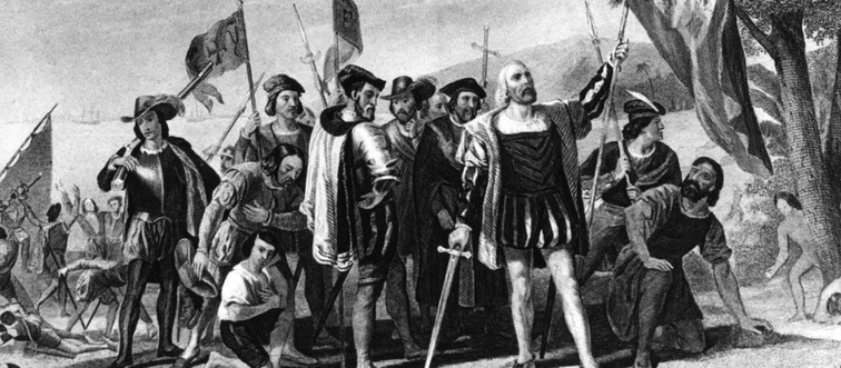 On what exact date did Christopher Columbus first reach America?