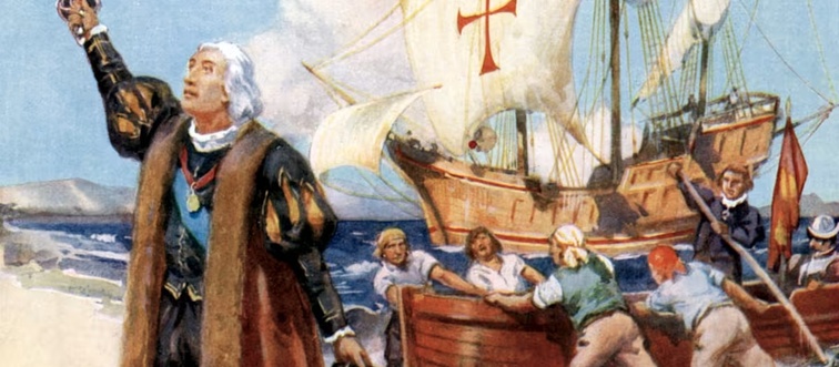 Which explorer first reached America in 1492?